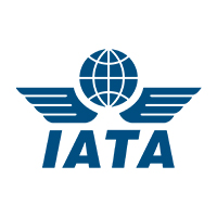 The international airport transportation association (IATA) logo